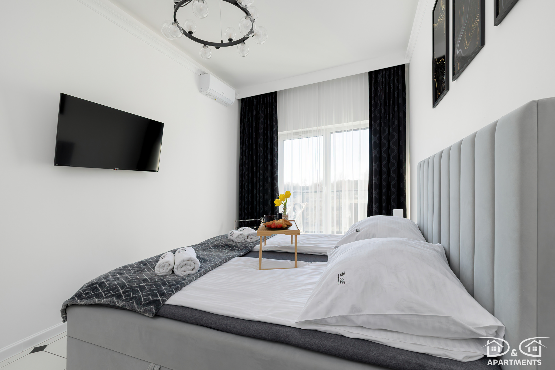Łóżko w apartamencie Dziwnów Spadochroniarzy Polskich 10 D